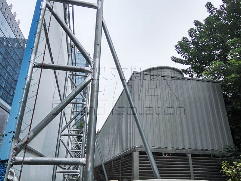 商業屋面裙樓中央空調冷卻塔降噪方案！降噪？減振誰為主？